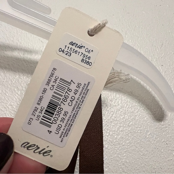 Aerie Smoothez Brown Unlined Mesh Balconette Bra - Picture 6 of 9